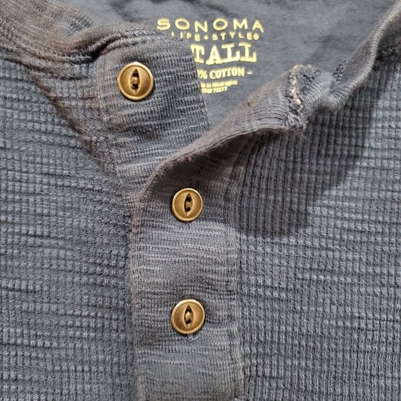 🆕️ Sonoma Large Tall Henley - Picture 3 of 4
